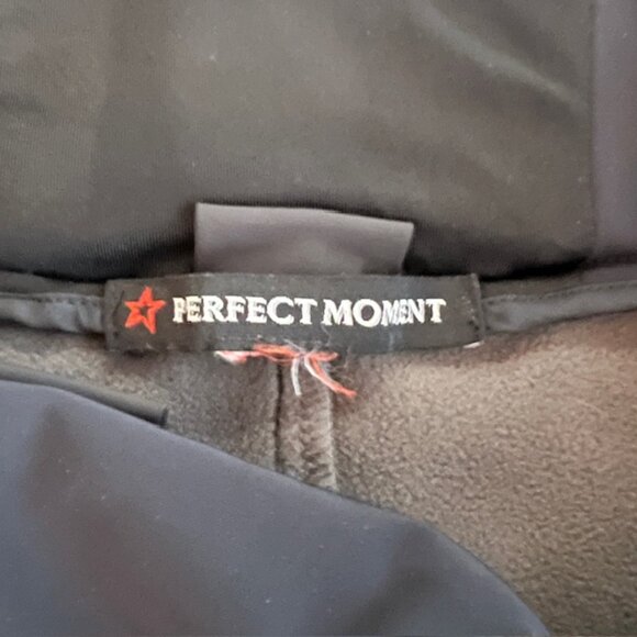 Perfect Moment Black High-Waist Aurora Softshell Ski Pants Flared Leg L/XL - Picture 8 of 12